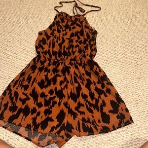 cheetah print romper